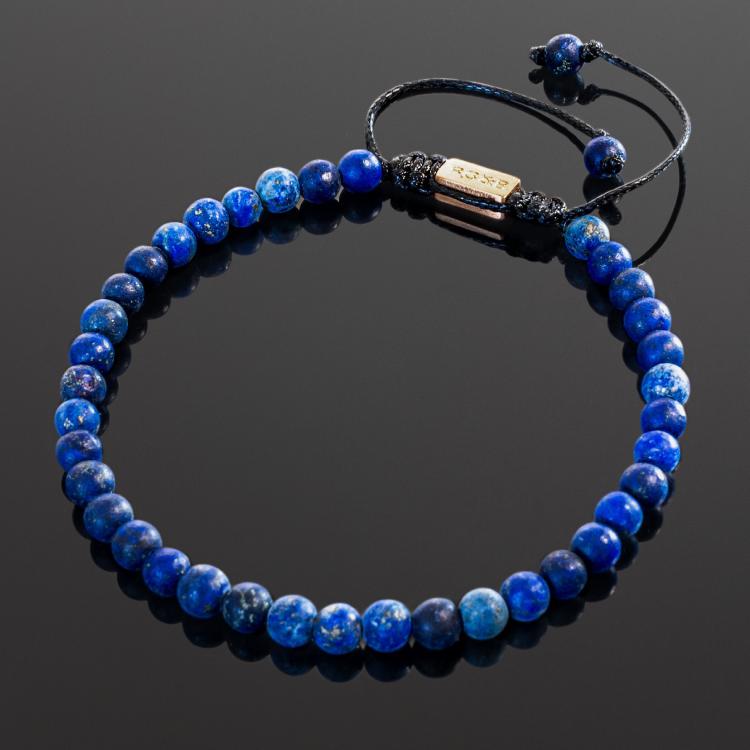 Minimal Lapis Lazuli Bead Bracelet